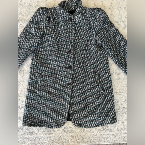 Vintage Women’s Wool Coat Made In USA Size 13-14 - Picture 4 of 11